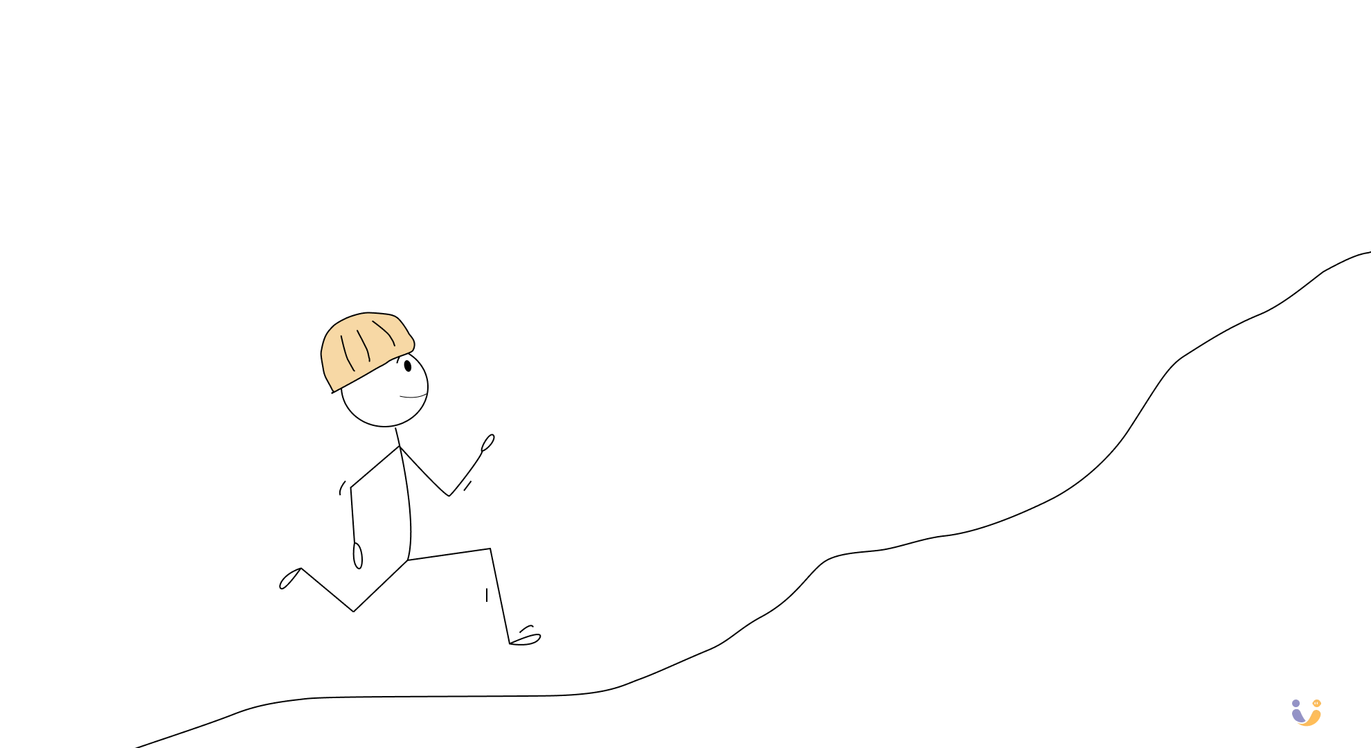 A stickman optimistically climbing the AI Framework mountain