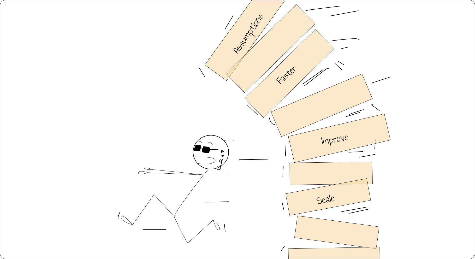 A stickman illustration depicting The Psychology of Lost AI